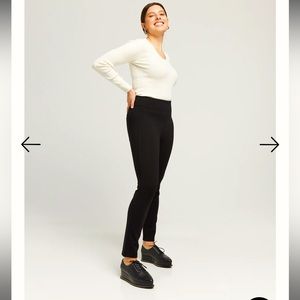 NWT The Ponte Pant in Prestige Ponte Black / XL / 25" Retail $119
